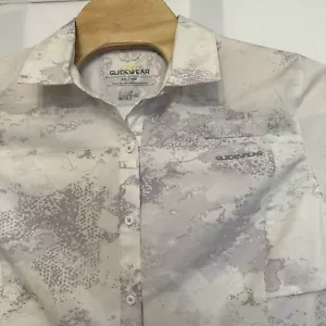 Cabela’s Fishing Guidewear 2XL White Camo Vented Shirt Hiking Long Sleeve 30UPF - Picture 1 of 5