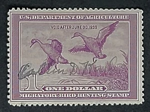 MS-44 US DUCK HUNTING STAMP # RW5, USED CV $75 - Picture 1 of 2