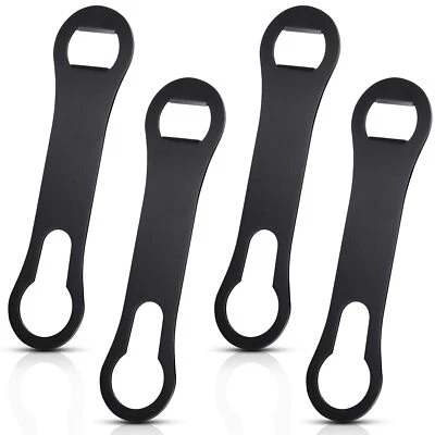 4 Pcs Bottle Opener and Pour Spout Remover Flat Bar Key for Bartenders Kitchen - Image 1 of 4