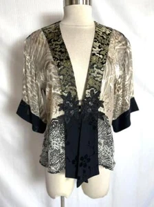 Chaqueta Top SPENCER ALEXIS Talla S Kimono Manga Negra Encaje Botón Delantero S - Imagen 1 de 5