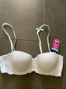 Maidenform Love The Lift Pushup Multiway Embellished Balconette Bra 36C DM9905 - Picture 1 of 2