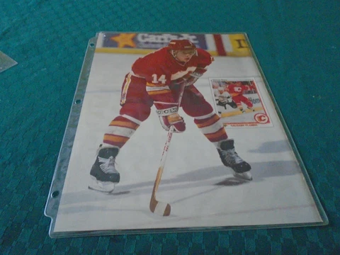 THEOREN FLEURY  POSTER COLOR  8 X 11  INCHES CALGARY FLAMES Cover