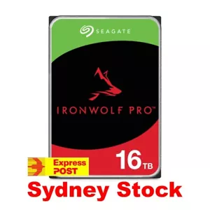 Seagate IronWolf Pro 16TB NAS HDD 3.5" 7200RPM ST16000NT001 New Version - Picture 1 of 8