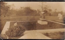 E34/Van Wert Ohio Real Photo Cartão Postal Fotográfico Cartão Postal 1908 Catharine Davis Túmulo Cemitério 5
