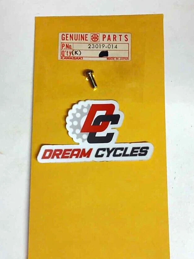 1969-76 KAWASAKI F6 G3 G4 G5 KV MC1 G3 HEADLIGHT FITTING SCREW NOS OEM 23019-014 - Image 1 of 1