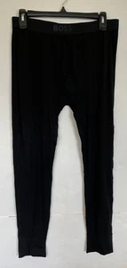 HUGO BOSS LONG JOHN THERMAL PANTS IN BLACK MENS SIZE XL NEW - Picture 1 of 3