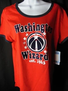 Washington Wizards Women's 5th & Ocean Swoop Neck Tee Shirt Size XL - Picture 1 of 4