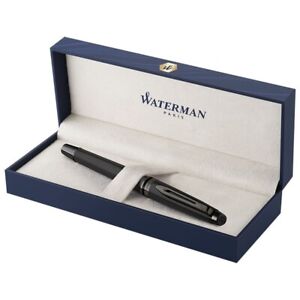Waterman Expert Metalic Black CT Fountain Pen in classic box pure black M or F