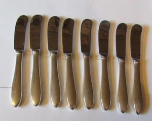 8 Frank Smith MARTHA WASHINGTON Sterling Silver Hollow Handle Butter Spreaders - Picture 1 of 1
