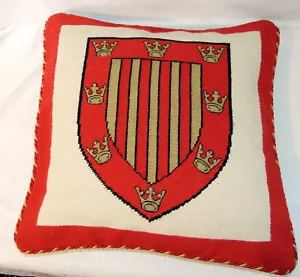Peterhouse Cambridge College Cushion Cover Needlepoint Tapestry Handmade - Picture 1 of 2