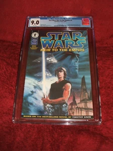 STAR WARS HEIR TO THE EMPIRE 1 CGC 9.0 WHITE PAGES KEY ISSUE - Picture 1 of 3