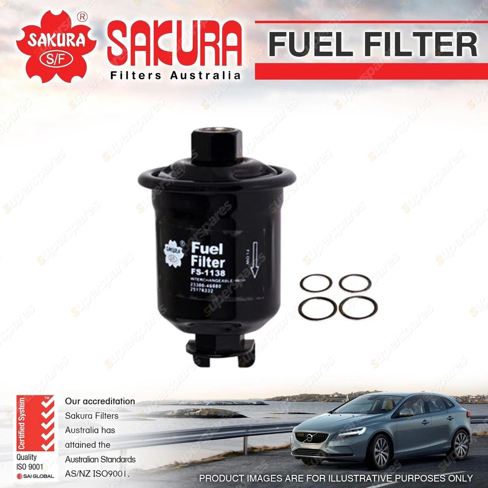 Sakura Fuel Filter for Toyota Spacia SR40 SR43 Townace KR42R SBV Ptrl 1998-2004 - image 1 of 2