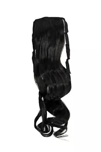 Haarteil ZOPF Dunkelbraun wellig 45cm YZF-TC18-3 Band Klammer Haarverlängerung - Bild 1 von 2
