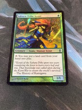 MTG: Saviors of Kamigawa - Sakura-Tribe Scout *FOIL* Nm Nm-