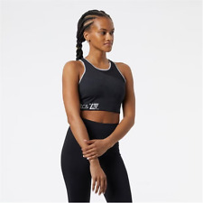 New Balance Womens London Edition Q Speed Running Bra - Black / Medium