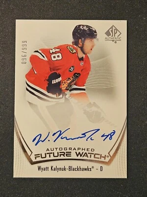 21-22 Wyatt Kalynuk Future Watch Autographed #/999 - Image 1 of 3