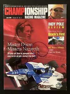 Scott Dixon Signed Championship Racing Mag June 2001 IndyCar Champ Car Auto TPG - Picture 1 of 2