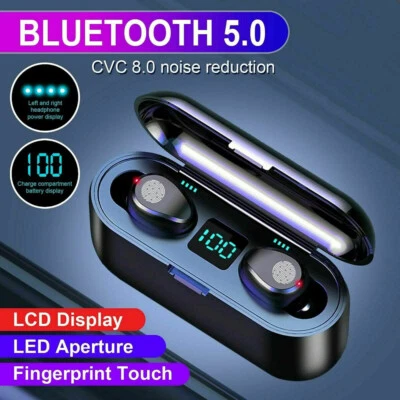 CAMECHO Bluetooth 5.0 Wireless Earbuds Headphone Headset Noise Cancelling Waterproof TWS