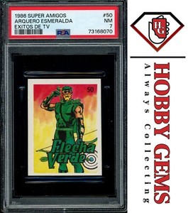 GREEN ARROW PSA 7 1986 DC Comics Reyauca Super Amigos Exitos de TV #50 C1