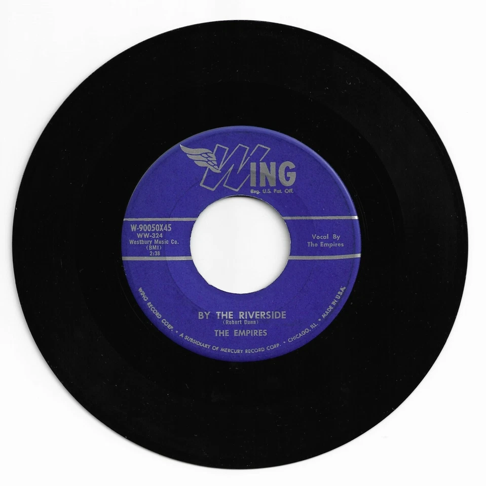 DOO WOP 45 THE EMPIRES BY THE RIVERSIDE ON WING  VG+ ORIGINAL  Foto 1 de 1