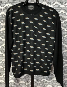 Vintage 80's JC Penney Women's Pattern Sweater - Size Medium 80s 90s grunge - Picture 1 of 4