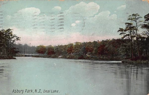 Postkarte Deal Lake Asbury Park New Jersey 1908 geteilte Rückseite verschickt A2 - Bild 1 von 2