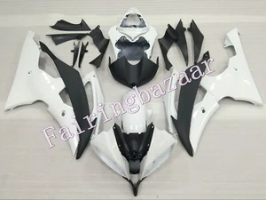 Fit for YZF 2008-2016 R6 White Matte Black ABS Injection Bodywork Fairing Kit - Foto 1 di 9