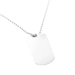 Männer Kette Erkennungsmarke Hundemarke Dog-Tag Männerschmuck Herren Halskette - Bild 1 von 1