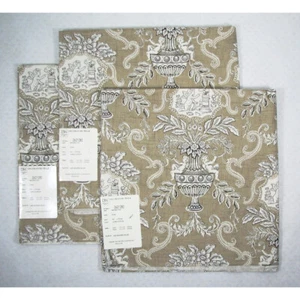 Decorators Walk 100% Cotton Fabric Cherubs Weymouth 3 Designer Samples NWT - Picture 1 of 6