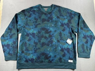 Moletom masculino Eddie Bauer gola redonda tingido 2XL verde novo com etiquetas manga longa macio - Imagem 1 de 4