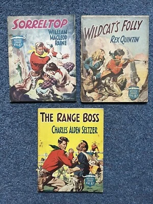 Western Library pulp fiction Batch / lot of 3 books - #'s 40-42 Rex Quintin, etc - Image 1 of 2