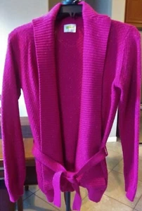 Youth Long Sleeve Sweater Pink Crazy 8 (by Gymboree) US 14-XL Knit Cardigan EUC - Picture 1 of 7