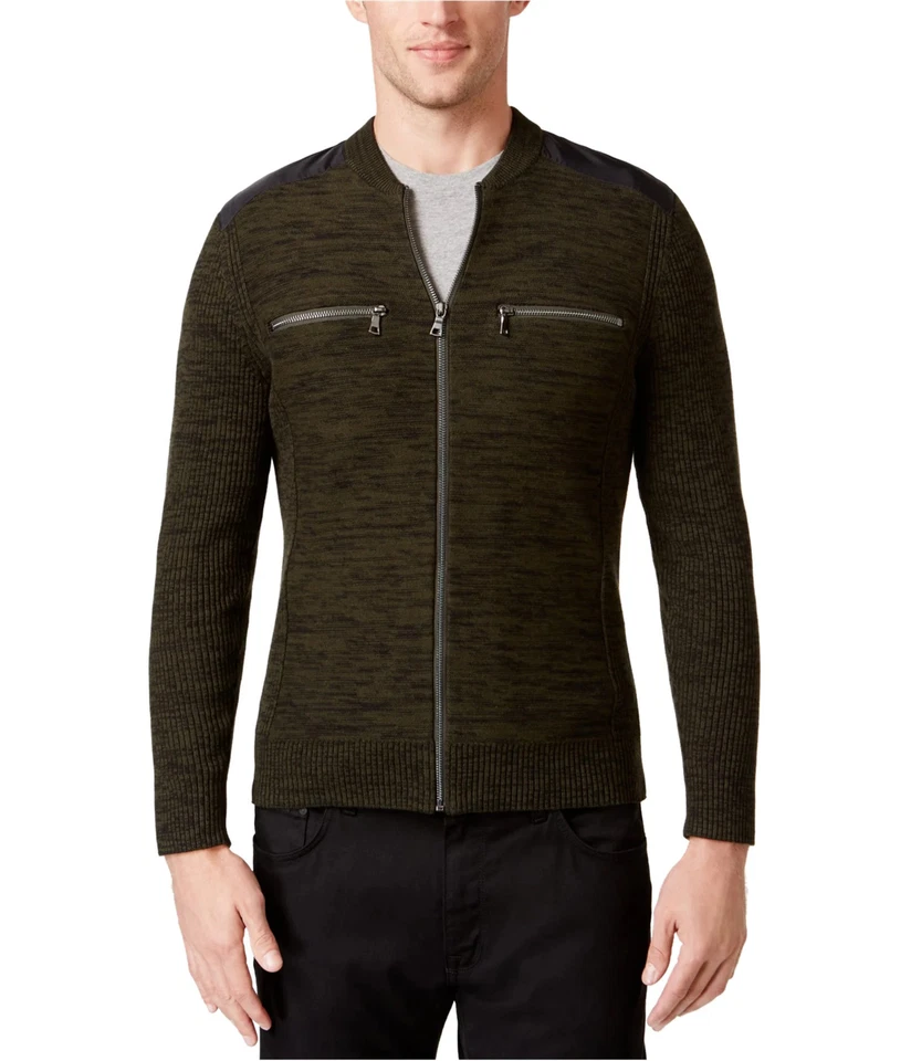 I.N.C Mens Manchester Heathered Mixed Cardigan Sweater - Image 1 of 1