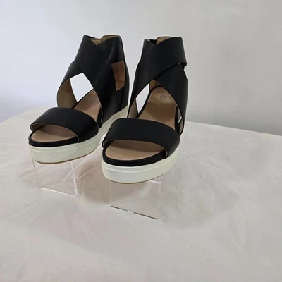 Dr. Scholls Sandals Original Collection Women's 9.5 Scout High Black Leather NIB - Image 1 of 4