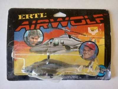 ERTL 1/64 Scale AIRWOLF Helicopter Die Cast Metal #1231 Seaed - Image 1 of 4