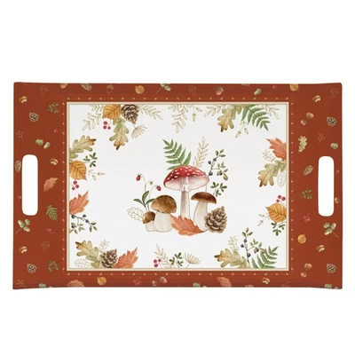 Serviertablett Autumn Breeze mit Pilzen 47x31cm aus Melamin Easy Life - Bild 1 von 2