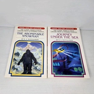 Choose Your Own Adventure #1 & 2 Abominable Snowman & Journey Under The Sea - Picture 1 of 5