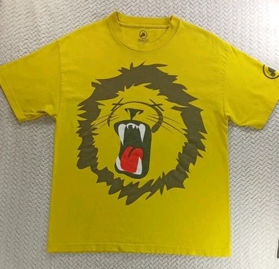 Camiseta Flip the Bird Entertainment Lion Graphics Amarilla Skate Años 90 Y2K Talla Grande  Foto 1 de 4