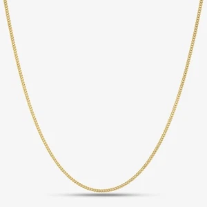 Cadena de bordillo llena de luz de oro amarillo de 9 quilates de 20 pulgadas G12FC20 - Imagen 1 de 4