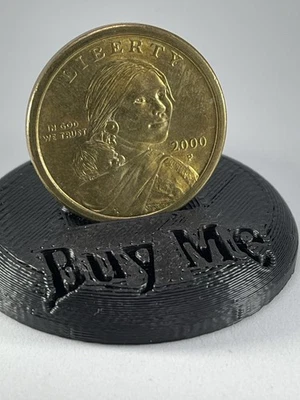 2000-P Sacagawea Dollar With Wounded/Speared Eagle Error. Weight: 8 Grams - Image 1 of 3