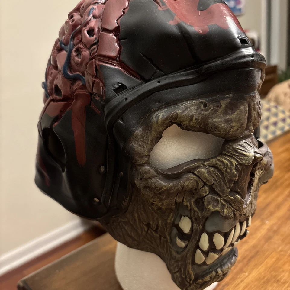 California Costumes Biker Motorcycle Zombie Mask Adult Halloween Horror Gore - Image 1 of 4