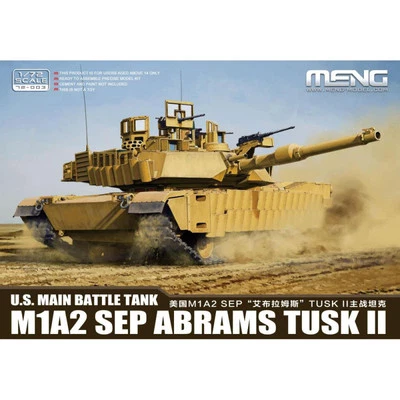MENG U.S. MAIN BATTLE TANK M1A2 SEP ABRAMS TUSK II - 72003 SCALA 1:72 - Immagine 1 di 3