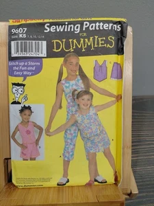 Simplicity 9607 Girls Top Shorts Size 7-8-10-12-14 Sewing Pattern Uncut - Picture 1 of 4