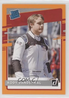 2021 Panini Donruss NASCAR Rated Rookie Orange Kody Vanderwal #30 Rookie RC - Image 1 of 2
