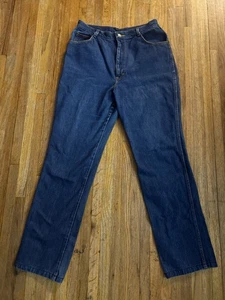 Vintage Gitano High Waist Jeans Women’s 16 Regular 100% Cotton Straight Leg Blue - Picture 1 of 6