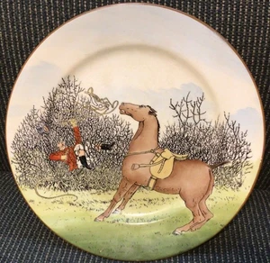 Fox Hunt Hunting Cauldon Comical Plate #6 In The Brambles - Picture 1 of 4