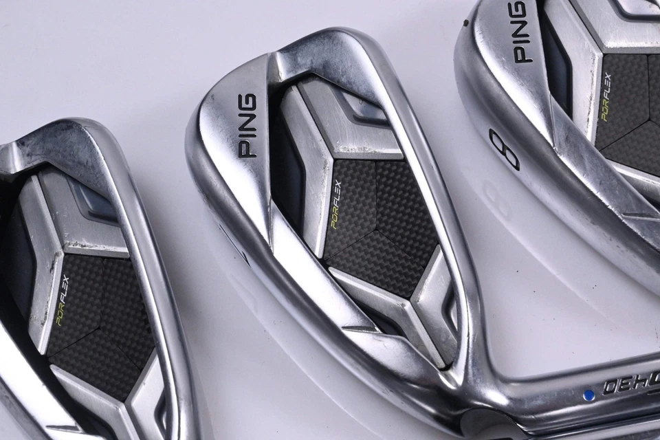 Left Hand Ping G430 Irons / 6-PW+45°+54° / Blue Dot / Regular Flex Ping AWT 2.0 - Image 1 of 4