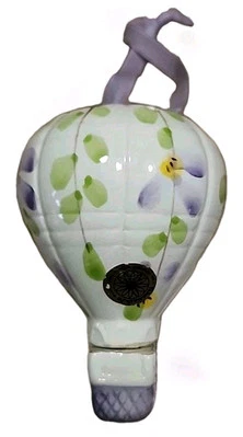 Pomander 热气球 高桥 陶瓷 复古 紫色 花盆架  — 第 1/4 张图片