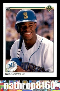 1990 Upper Deck #156 Ken Griffey Jr. HOF Baseball NM/NM+ Seattle Mariners 8526 - Picture 1 of 4