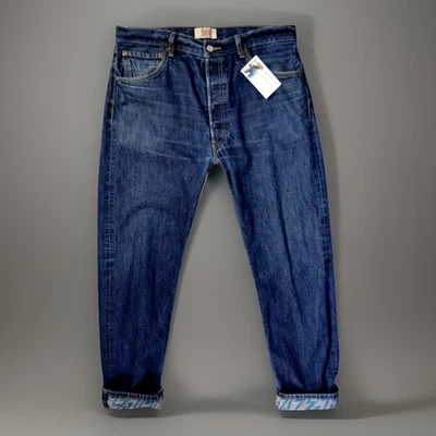 rare VINTAGE Mens LEVIS 501 XX JEANS W36 L32 00501 0549 blue tiger stripe china - Image 1 of 4
